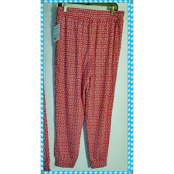 JOCKEY Women's LA Micro Fiber Stretch Ultra Soft Pajama Pants Red/White Size M - Picture 4 of 8